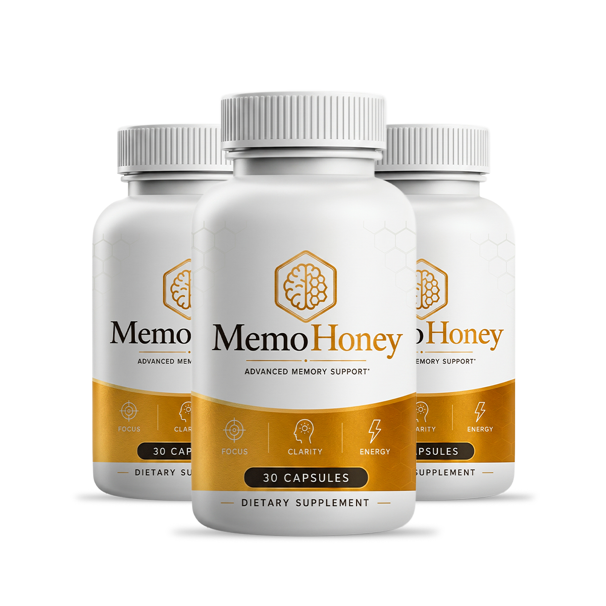 MemoHoney® cognitive support capsule — 3 bottle pack